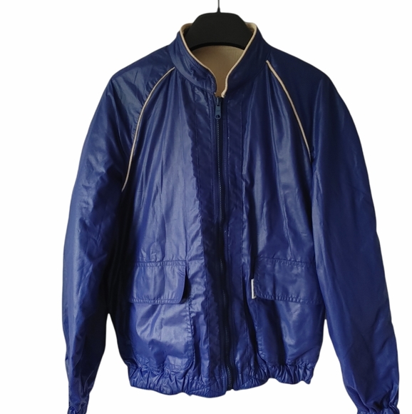 Vintage Jackets & Blazers - Vintage 80s/90 reversible coat bomber jacket M